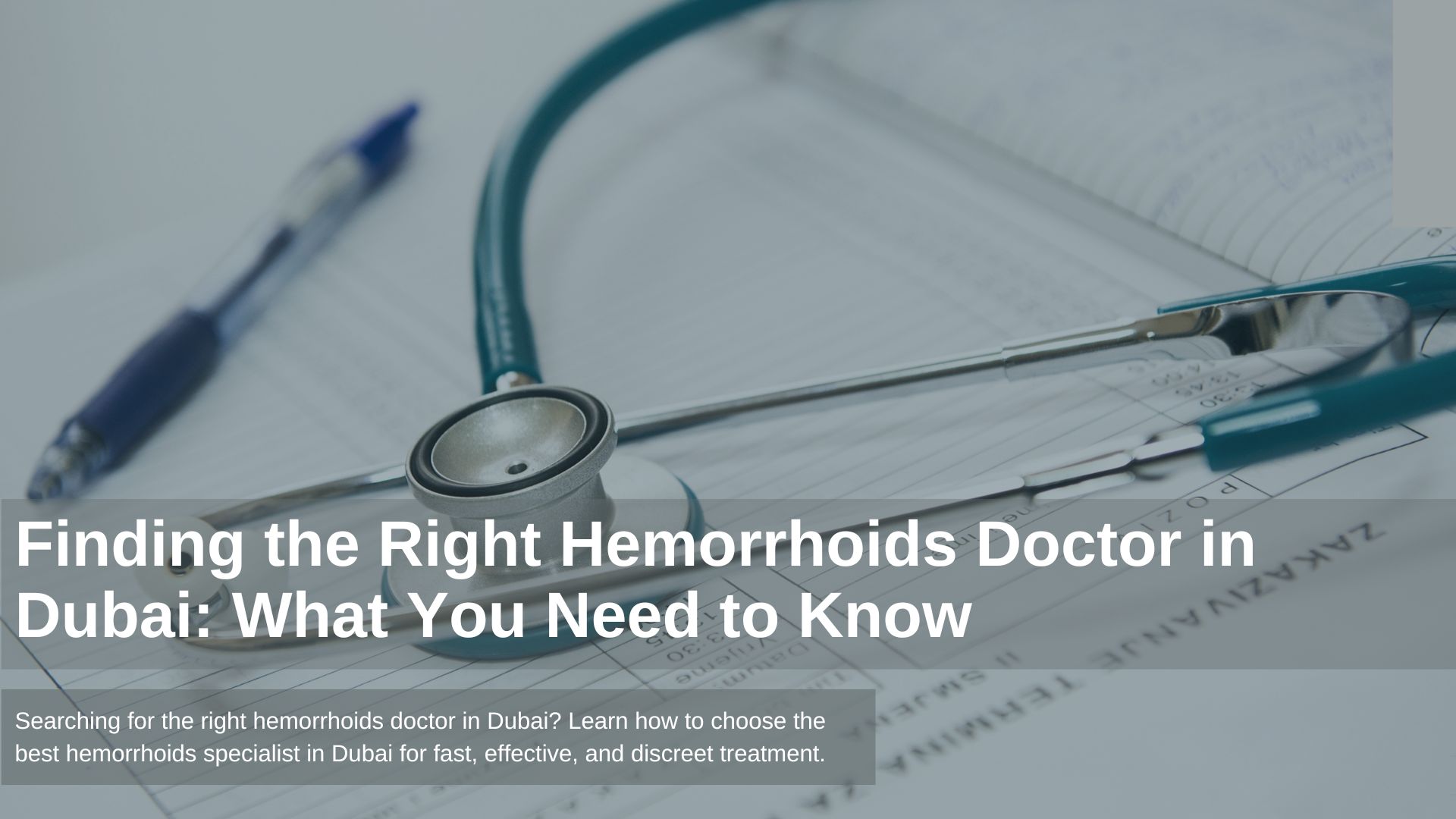 hemorrhoids doctor in Dubai